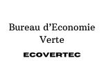 Bureau d'Économie Verte (BEV) dans le cadre du programme ECOVERTEC